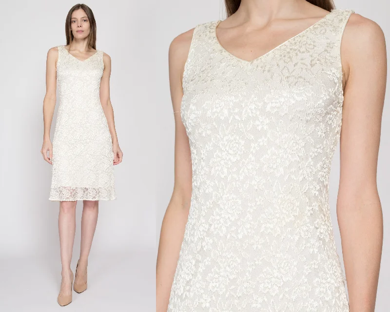 Small Y2K White Lace Party Dress