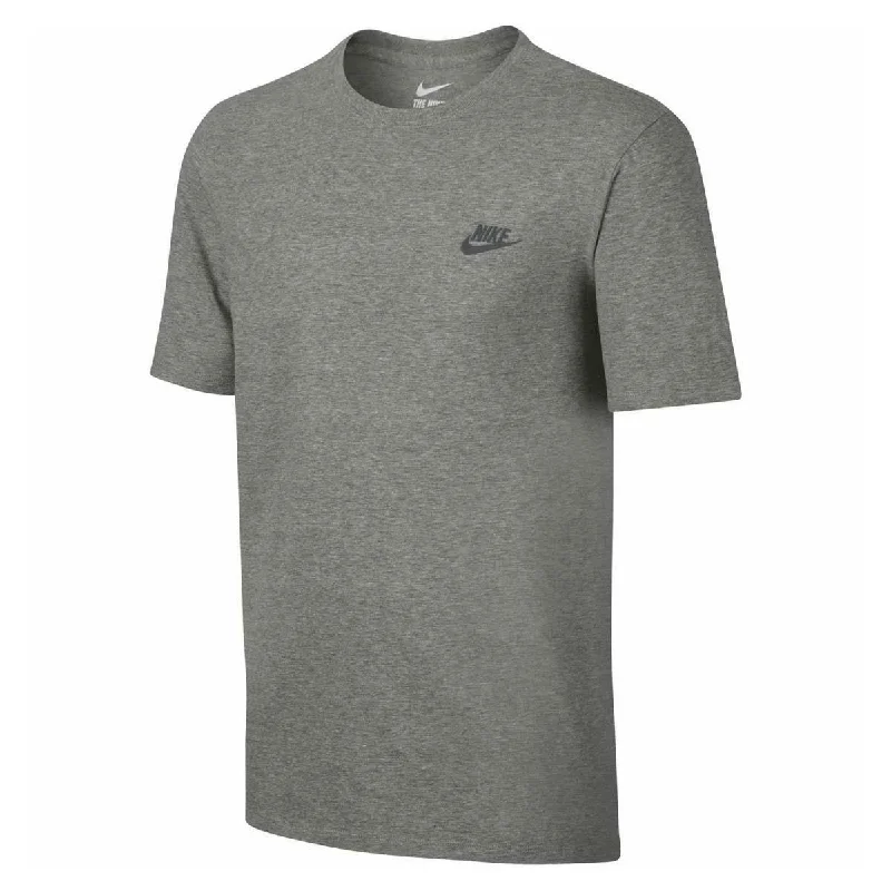 Grey Nike Sportswear T-Shirt Striped Floral Plaid