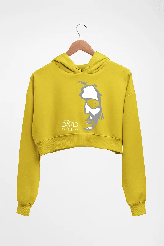 David Guetta Crop HOODIE FOR WOMEN Hoodie with Slim Fit Tailored Modern