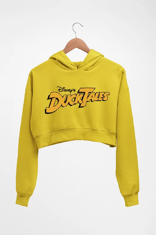 DuckTales Crop HOODIE FOR WOMEN Hoodie with Button Classic Timeless