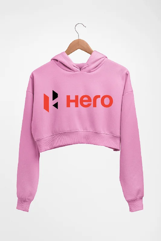 Hero MotoCorp Crop HOODIE FOR WOMEN Hoodie with Velcro Closure Adjustable Secure