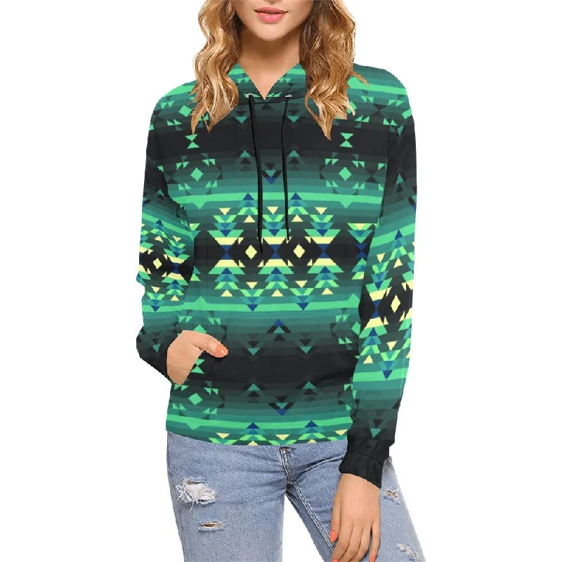 Inspire Green Hoodie for Women (USA Size) Hoodie with Drawcord Adjustable Secure