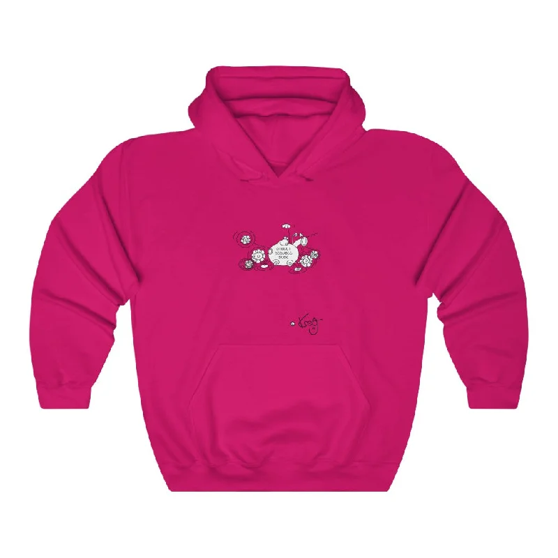 Street Scrubee Dude,Unisex Heavy Blend™ Hooded Sweatshirt Hoodie with Color Block Contrast Stylish