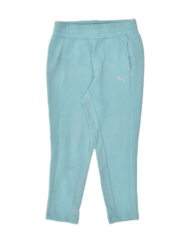 PUMA Womens Tracksuit Trousers UK 10 Small Blue Trousers practical durable