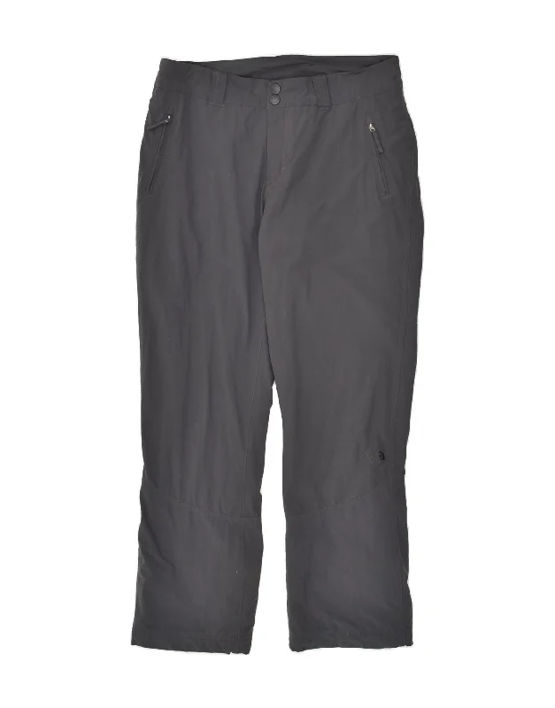 THE NORTH FACE Womens Windbreaker Trousers US 12 Large Grey Nylon Trousers Exclusive Limited